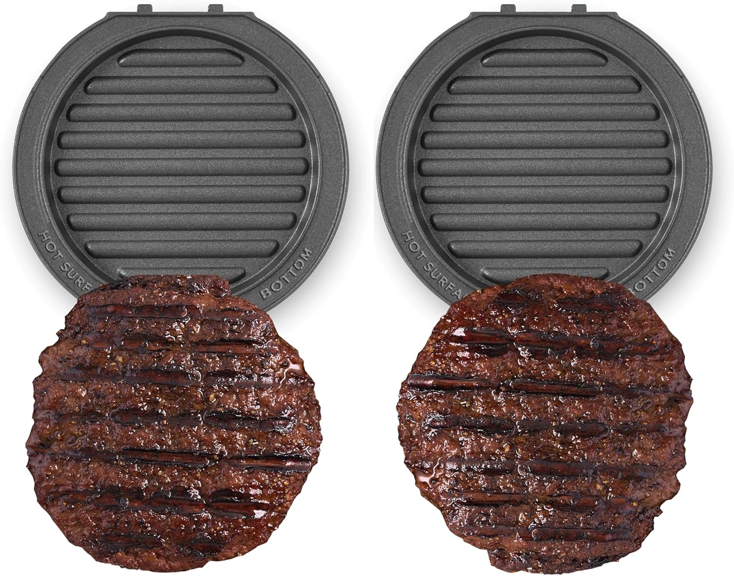 DASH Multimaker Mini System Two 4” Nonstick Removable Waffle Plates Set (Snowman & Tree) - 2Pc Plate Pack for Waffle Iron & Griddle, Compatible with Dash MultiMaker Mini System, Nonstick Surface